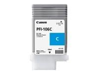 Canon PFI-106 C - 130 ml - cyan - original - blekktank - for imagePROGRAF iPF6300, IPF6300S, iPF6350, iPF6400, iPF6400SE, IPF6450