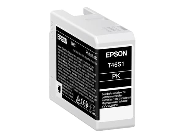 Epson T46S1 - 25 ml - fotosort - original - blekkpatron - for SureColor P706, SC-P700, SC-P700 Mirage Bundling