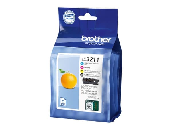 Brother LC3211 Value Pack - 4-pack - svart, gul, cyan, magenta - original - blekkpatron - for Brother DCP-J572, DCP-J772, DCP-J774, MFC-J890, MFC-J89