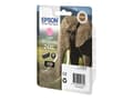 Pikkukuva 2 / 5: Epson Elephant Yksittäispakkaus, vaalea magenta 24XL Claria Photo HD -muste, Korkea (XL) värintuotto, Väriainepohjainen muste, 9,8 ml, 740 sivua, 1 k