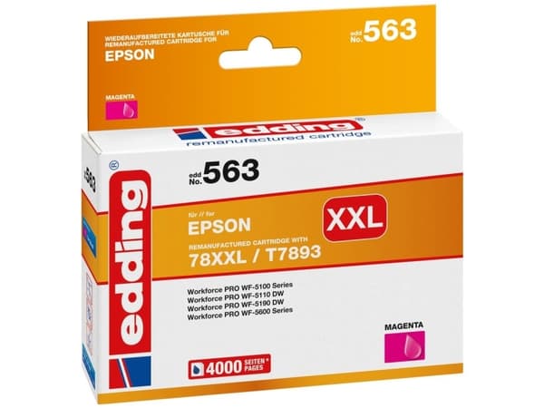 Edding EDD-563, Fiolblå, 38 ml, 1 stykker, 4315 sider, Enkeltpakke