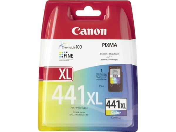 Canon CL-441XL - 15 ml - Høy ytelse - farge (cyan, magenta, gul) - original - blekkpatron - for PIXMA GM2040, GM4040, MG3140, MG3240, MG3540, MG3640,