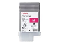 Canon PFI-102 M - 130 ml - magenta - original - bläcktank - för imagePROGRAF iPF500, iPF510, IPF600, iPF605, iPF610, iPF700, iPF710, iPF720, LP17, LP