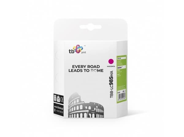 TB - 19 ml - magenta - kompatibel - blekkpatron (alternativ for: Brother LC985M) - for Brother DCP-J125, DCP-J140, DCP-J315, DCP-J515, MFC-J220, MFC-
