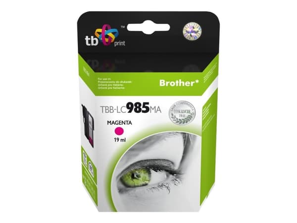TB - 19 ml - magenta - kompatibel - blekkpatron (alternativ for: Brother LC985M) - for Brother DCP-J125, DCP-J140, DCP-J315, DCP-J515, MFC-J220, MFC-