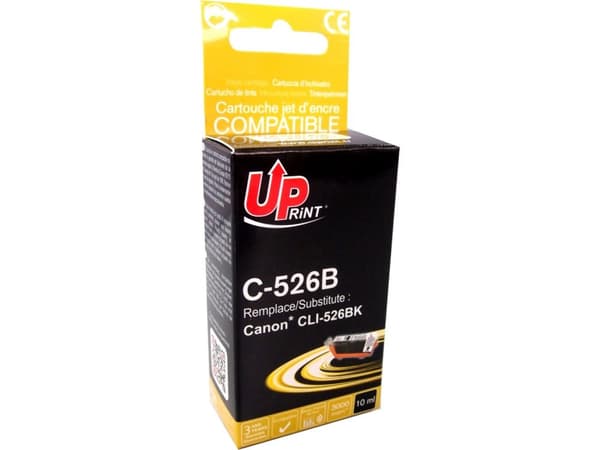 UPrint Ink C-526B/CLI526BK (svart)