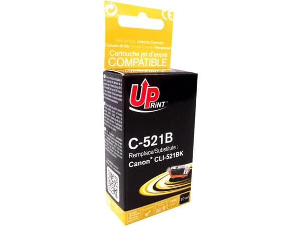 UPrint Ink C-521B/CLI521BK (svart)