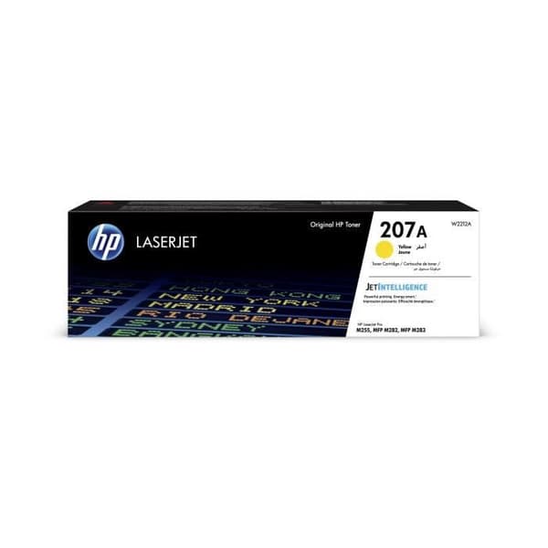 HP 207A gul gul LaserJet-tonerkassett (W2212A) för HP Color LaserJet Pro M255 / MFP M282 / M283