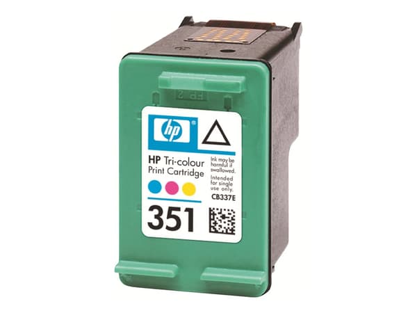 HP 351 - 3.5 ml - farge (cyan, magenta, gul) - original - blekkpatron - for Deskjet D4268; Photosmart C4483, C4486, C4488, C4524, C4583, C4585, C4588