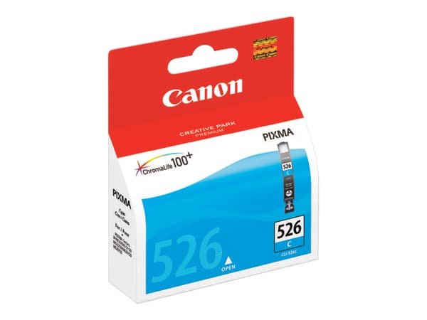 Canon CLI-526C - 9 ml - cyan - original - blekkbeholder - for PIXMA iP4950, iX6550, MG5250, MG5350, MG6150, MG6250, MG8150, MG8250, MX715, MX885, MX8