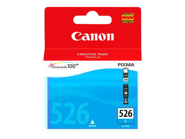 Canon CLI-526C - 9 ml - cyan - original - blekkbeholder - for PIXMA iP4950, iX6550, MG5250, MG5350, MG6150, MG6250, MG8150, MG8250, MX715, MX885, MX8