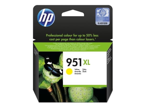 HP 951XL - Høy ytelse - gul - original - blekkpatron - for Officejet Pro 251dw, 276dw, 8100, 8600, 8600 N911a, 8610, 8615, 8620, 8625, 8630