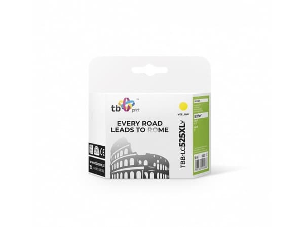 TB - 15 ml - gul - kompatibel - blekkpatron (alternativ for: Brother LC525YL, Brother LC535YL) - for Brother DCP-J100, DCP-J105, DCP-J200