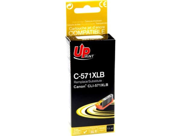 UPrint Ink C-571XLB/CLI571BK XL (svart)