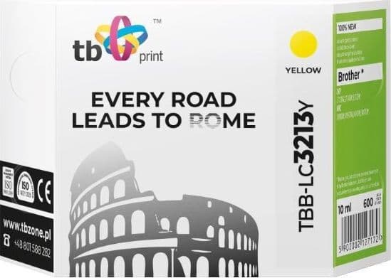 TB Print TBB-LC3213Y, 10 ml, 600 sidor, 1 styck, Enpack