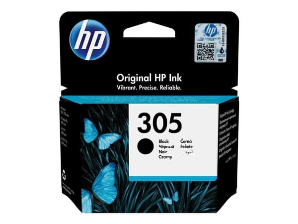 HP 305 - 2 ml - svart - original - bläckpatron - för Deskjet 23XX, 27XX, 28XX, 41XX, 42XX; DeskJet Plus 41XX; ENVY 60XX, 64XX; ENVY Pro 64XX