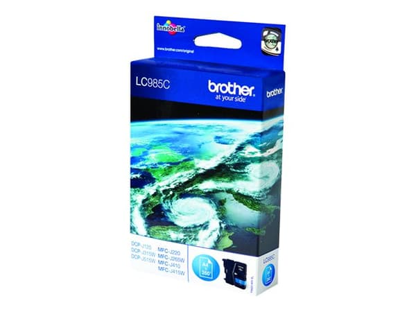 Brother LC985C - Cyan - original - blekkpatron - for Brother DCP-J125, DCP-J140, DCP-J315, DCP-J515, MFC-J220, MFC-J265, MFC-J410, MFC-J415