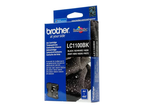 Brother LC1100BK - Svart - original - blekkpatron - for Brother DCP-185, 385, 395, 585, J715, MFC-490, 5490, 5890, 5895, 6890, 790, 795, 990, J615