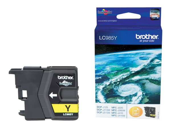 Brother LC985Y - Gul - original - bläckpatron - för Brother DCP-J125, DCP-J140, DCP-J315, DCP-J515, MFC-J220, MFC-J265, MFC-J410, MFC-J415
