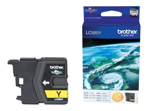 Brother LC985Y - Gul - original - bläckpatron - för Brother DCP-J125, DCP-J140, DCP-J315, DCP-J515, MFC-J220, MFC-J265, MFC-J410, MFC-J415