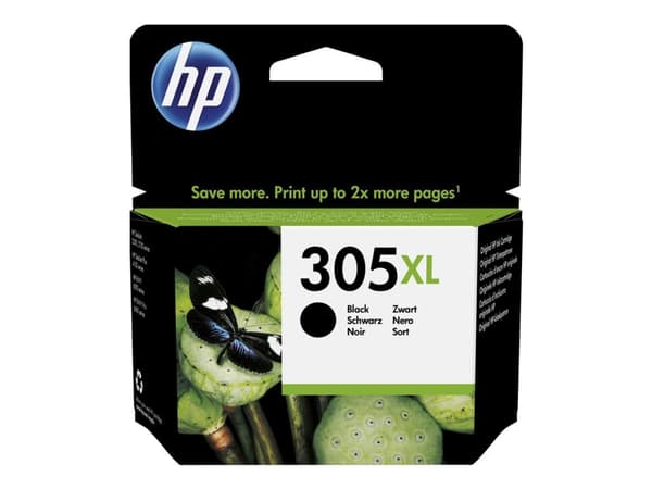 HP 305XL - 6.45 ml - Høy ytelse - pigmentert svart - original - blekkpatron - for Deskjet 23XX, 27XX, 28XX, 41XX, 42XX; DeskJet Plus 41XX; ENVY 60XX,
