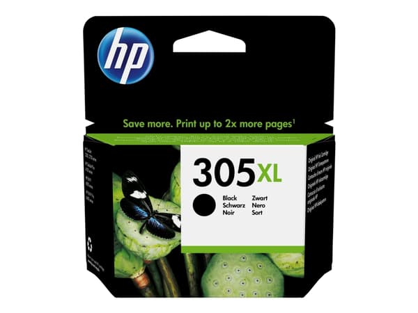 HP 305XL - 6.45 ml - Høy ytelse - pigmentert svart - original - blekkpatron - for Deskjet 23XX, 27XX, 28XX, 41XX, 42XX; DeskJet Plus 41XX; ENVY 60XX,