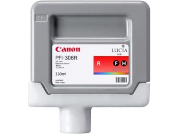 Canon PFI-306 R - 330 ml - rød - original - blekkbeholder - for imagePROGRAF iPF8400, IPF8400SE, iPF8400SE MFP M40, iPF9400, iPF9400S