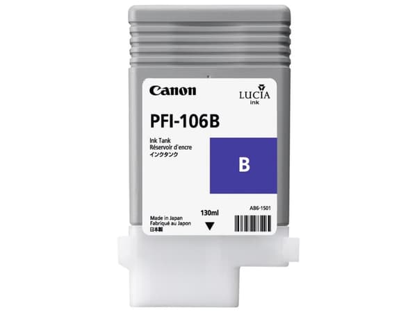 Canon PFI-106 B - 130 ml - blå - original - blekkbeholder - for imagePROGRAF iPF6400, iPF6400SE, IPF6450