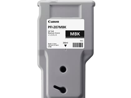 Canon PFI-207 MBK - 300 ml - matt svart - original - blekkbeholder - for imagePROGRAF iPF680, iPF685, iPF780, iPF785