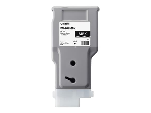Canon PFI-207 MBK - 300 ml - matt svart - original - blekkbeholder - for imagePROGRAF iPF680, iPF685, iPF780, iPF785