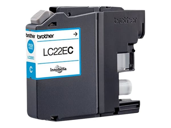 Brother LC22EC - Super High Yield - cyan - original - blekkpatron - for Brother MFC-J5920DW