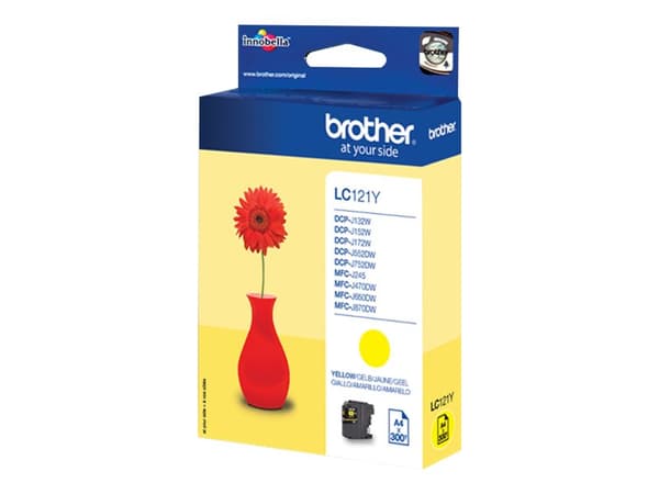 Brother LC22EY, Gult, 1 stykker, 1200 sider, Enkeltpakke