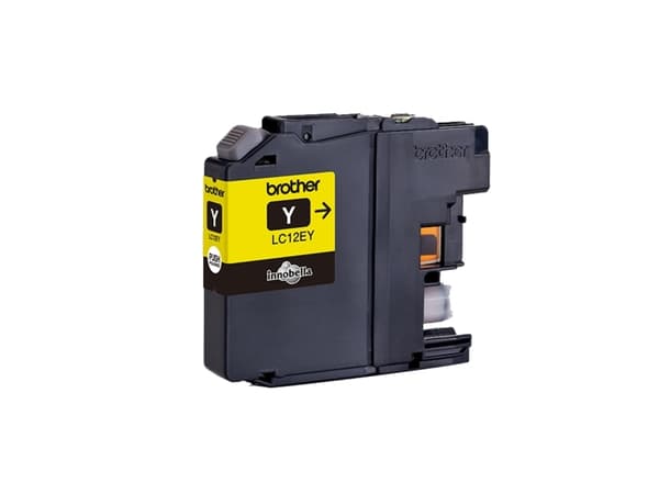 Brother LC12EY - XL Capacity - gul - original - blekkpatron - for Brother MFC-J6925DW