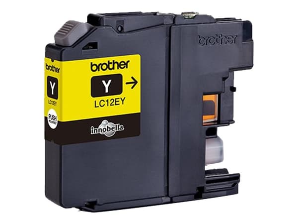 Brother LC12EY - XL Capacity - gul - original - blekkpatron - for Brother MFC-J6925DW