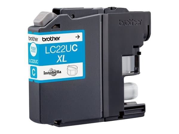 Brother LCLC22UC - XL - cyan - original - blekkpatron - for Brother DCP-J785DW, MFC-J985DW; INKvestment Work Smart MFC-J985DW, MFC-J985DW XL