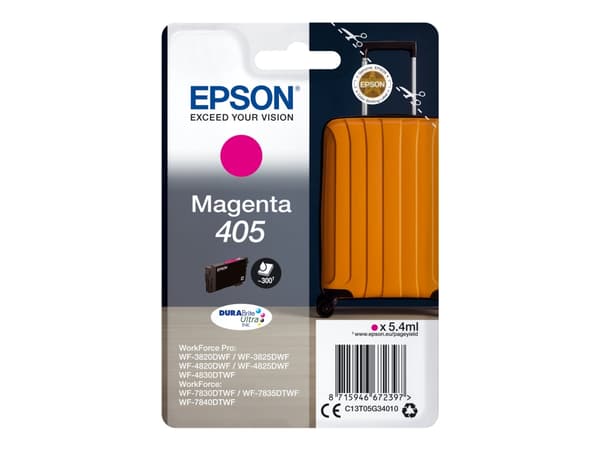 Epson 405 - 5.4 ml - magenta - original - blekkpatron - for WorkForce WF-7310, 7830, 7835, 7840; WorkForce Pro WF-3820, 3825, 4820, 4825, 4830, 7840