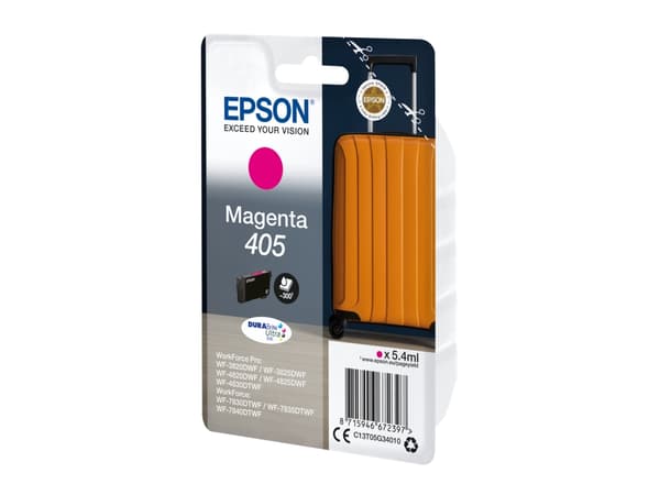 Epson 405 - 5.4 ml - magenta - original - blekkpatron - for WorkForce WF-7310, 7830, 7835, 7840; WorkForce Pro WF-3820, 3825, 4820, 4825, 4830, 7840