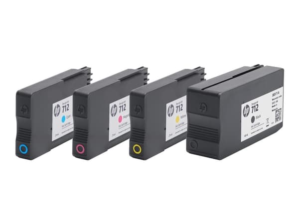 HP 712 - 80 ml - svart - original - DesignJet - blekkpatron - for DesignJet Studio, T210, T230, T250, T630, T650