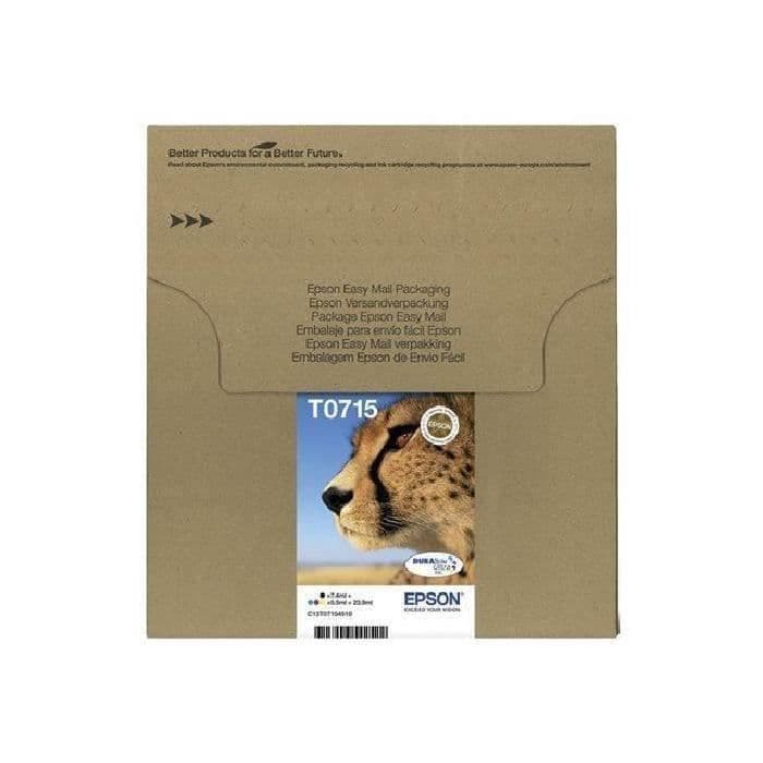 EPSON T0715 Cheetah Cartridge Multipack CMYK blækpatroner