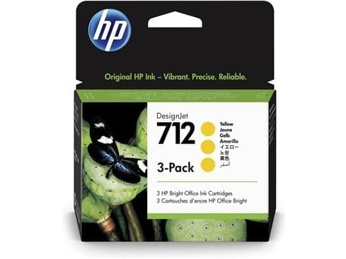 HP 712 - 3-pack - 29 ml - gul - original - DesignJet - bläckpatron - för DesignJet Studio, T210, T230, T250, T630, T650