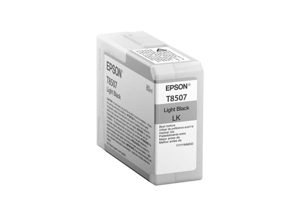 Epson Singlepack Light Black T850700, Väriainepohjainen muste, 80 ml, 1 kpl
