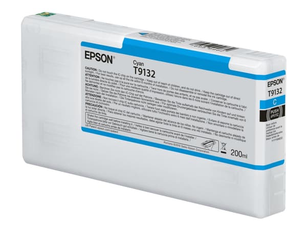 Epson T9132 Cyan Ink Cartridge (200ml), Perusvärintuotto, 200 ml, 1 kpl
