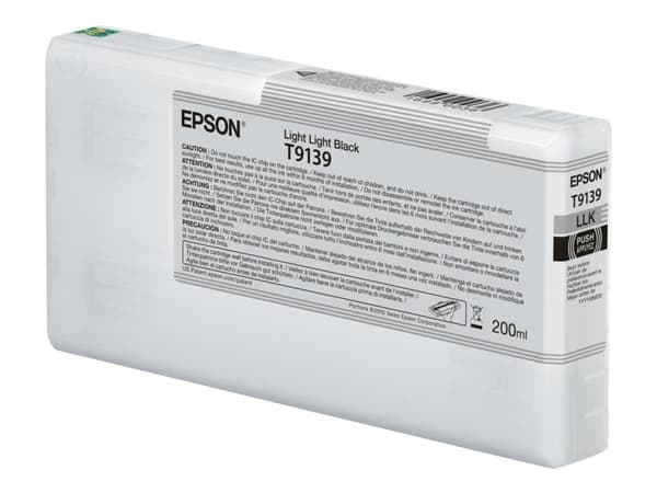 Epson T9139 - 200 ml - lysesvart - original - blekkpatron - for SureColor SC-P5000, SC-P5000 STD Spectro, SC-P5000 Violet, SC-P5000 Violet Spectro