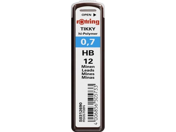 Rotring Polymerleads, HB, 0,7 mm