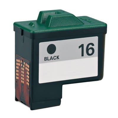 Kompatibel - Lexmark 16 BK - 10N0016 - Sort 12 ml