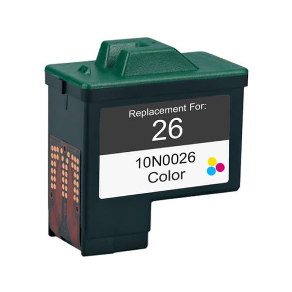 Kompatibel - Lexmark 26 blekkpatron - 10N0026 - Svart  3-Farve 10 ml