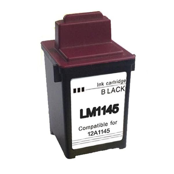 Kompatibel - Lexmark 1145 BK blekkpatron - 12A1145 - Svart 15 ml