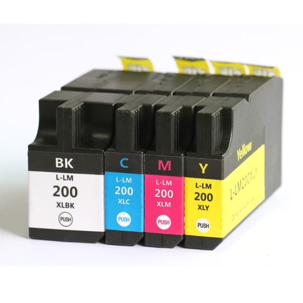 Kompatibel - Lexmark 200 XL blekkpatron combo pack 4 stk - BK/C/M/Y 185 ml