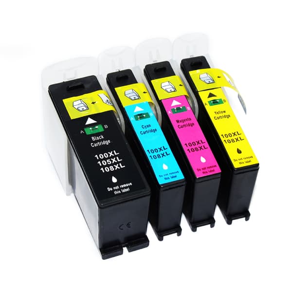 Kompatibel - Lexmark 105XL blekkpatron combo pack 4 stk - BK/C/M/Y 56,5 ml
