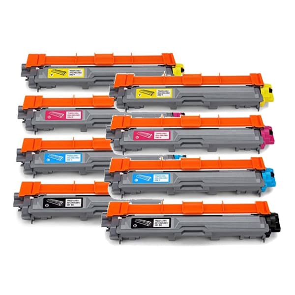 Kompatibel - Brother TN241/245 sampak 8 stk. (2 stk. sort og 2 stk. cyan / magenta / gul )
